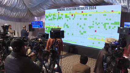 النتائج الجزئية للانتخابات الباكستانية تظهر تقدم حزب رئيس الوزراء السابق نواز شريف