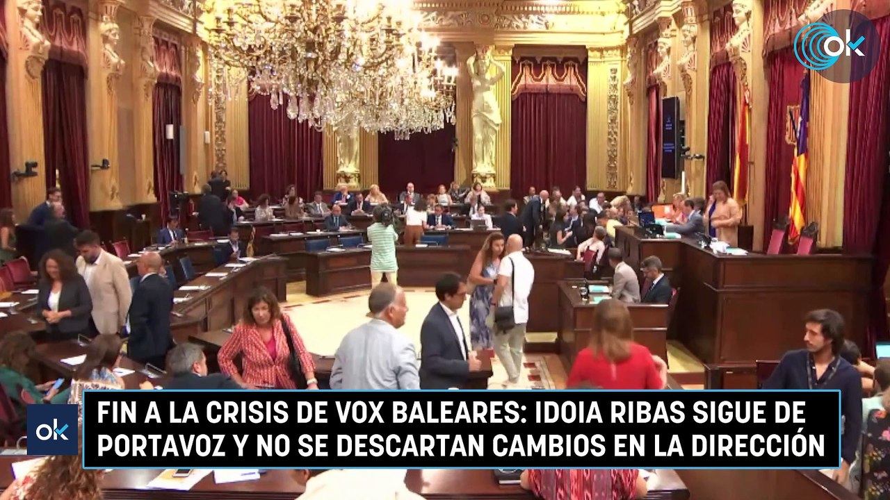 Fin a la crisis de Vox Baleares: Idoia Ribas sigue de portavoz y no se descartan cambios en la dirección