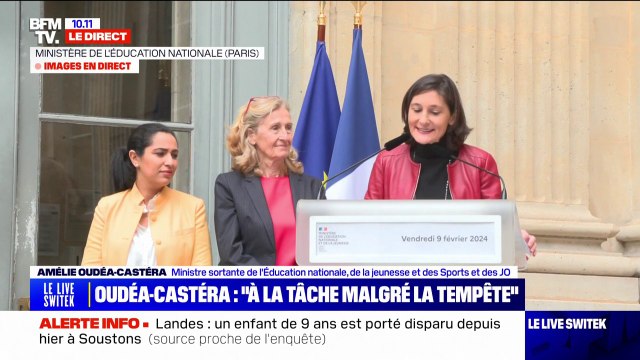 Amélie Oudéa-Castéra: Je remercie le président de la République et le Premier ministre pour leur confiance renouvelée