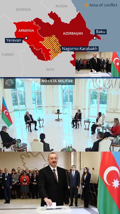 Aliyev reeleito com 92% dos votos no Azerbaijão: Reflexões sobre popularidade e regime autocrático