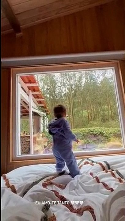 Carolina Carvalho com o filho Lucas