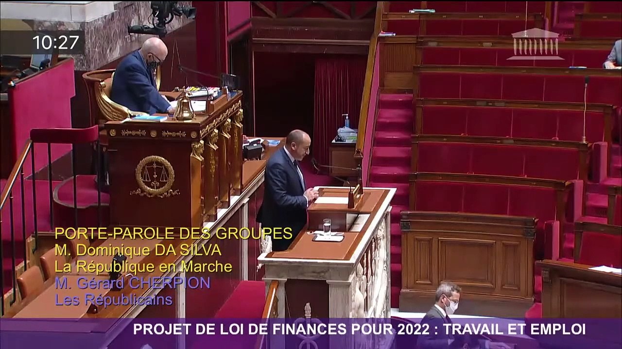 Discours en hémicycle de Dominique Da Silva | Projet de Loi de Finances 2022