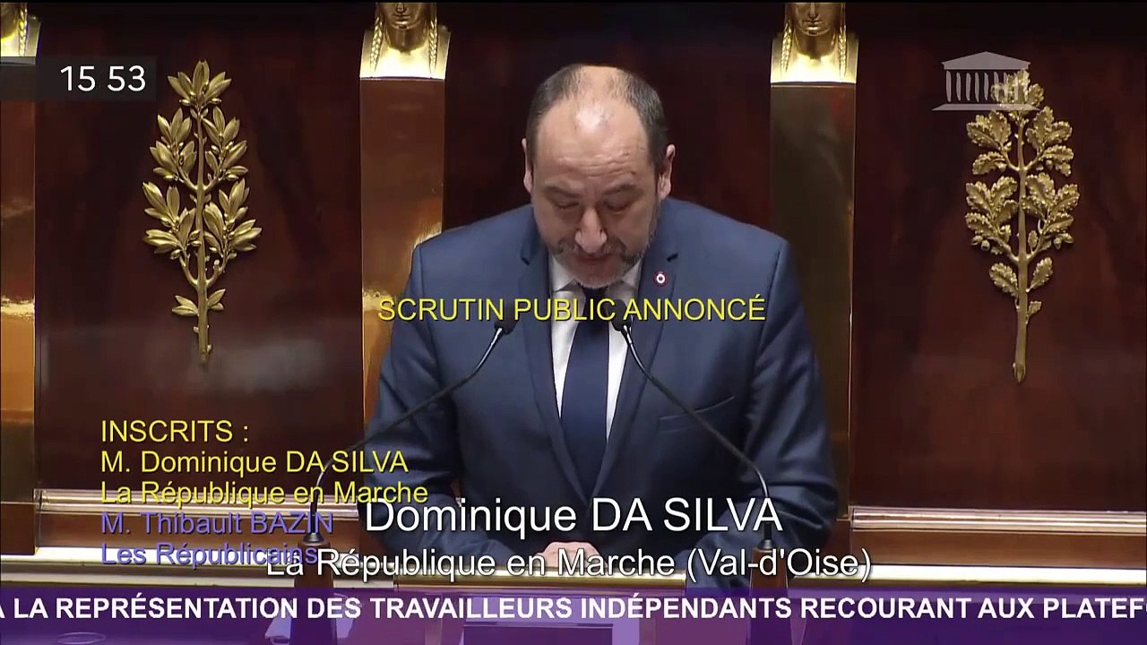 Discours en hémicycle de Dominique Da Silva | Projet de Loi Plateformes