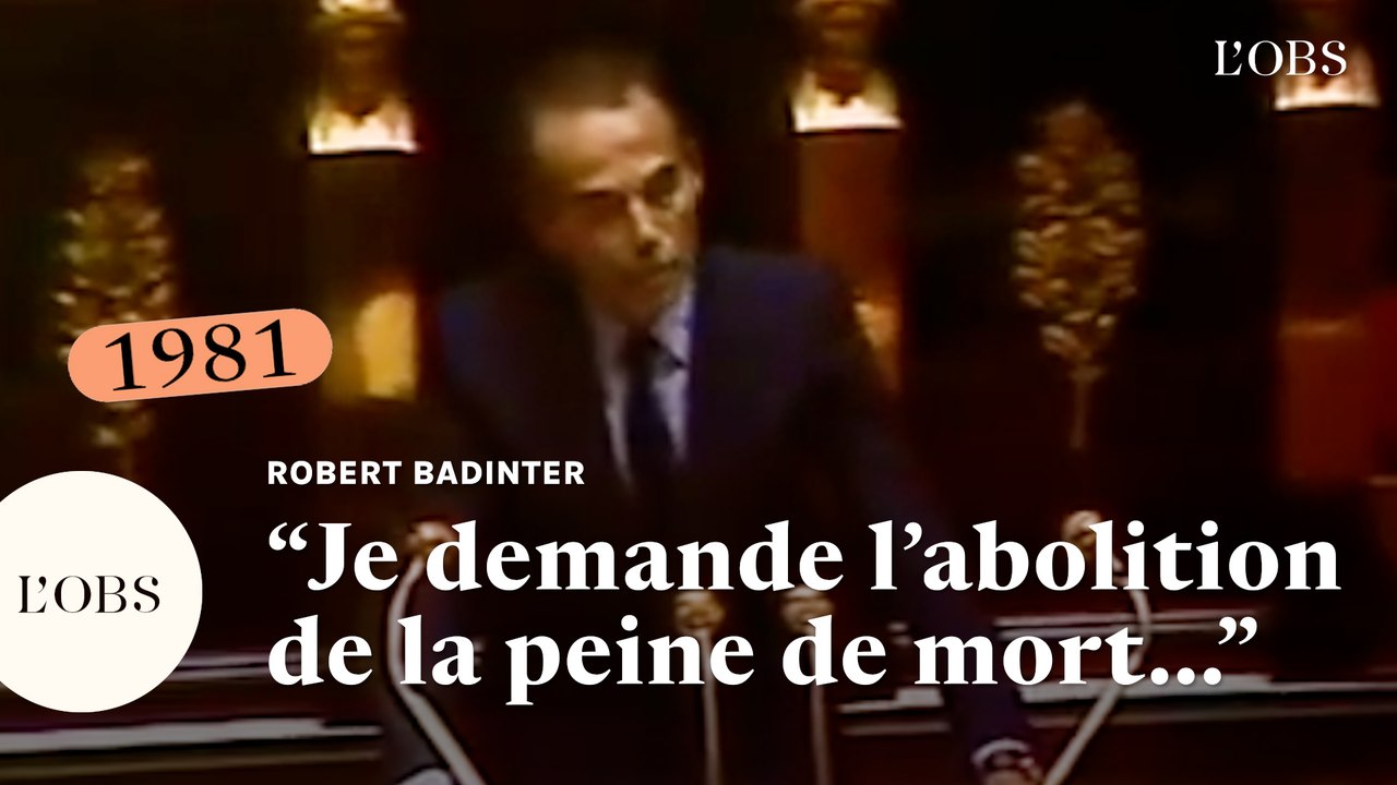 Entrée de Robert Badinter au Panthéon : son discours pour l'abolition de la peine de mort en France