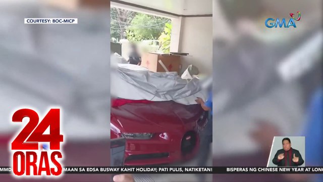 Isa sa mamahaling Bugatti Chiron na naipasok sa bansa nang 'di dumadaan sa BOC, isinuko ng may-ari; isa pang sasakyan, hinahanap pa | 24 Oras