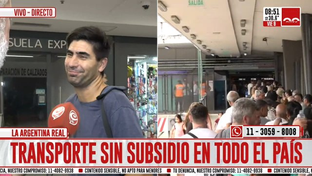Usuarios hacen largas filas para registrar la SUBE