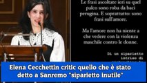 Elena Cecchettin critic quello che è stato detto a Sanremo siparietto inutile