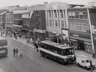 Peterborough city centre Looking back