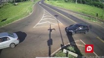 Câmera flagra acidente que matou motociclista em Jandaia do Sul; veja