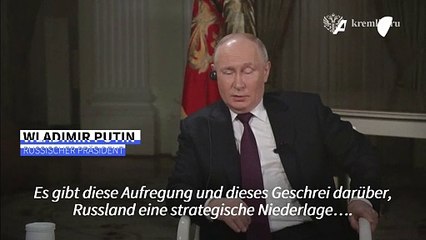 Putin: Niederlage Russlands ist "per Definition" unmöglich