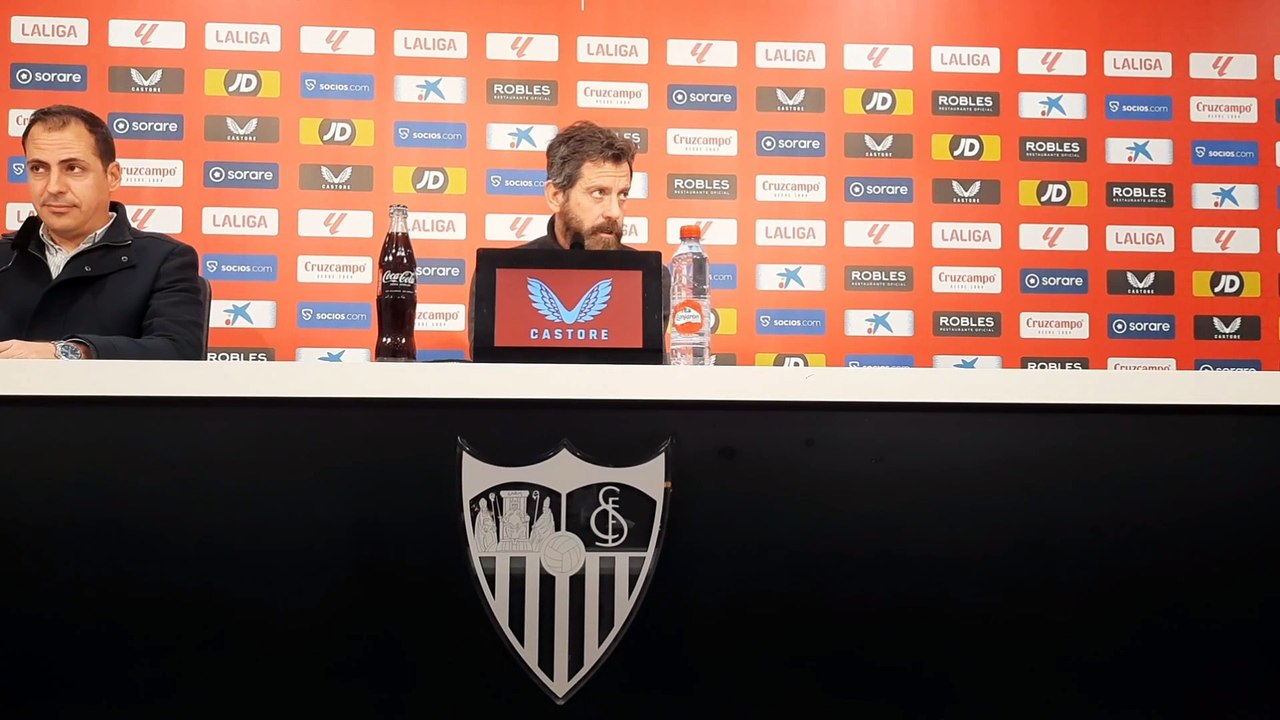 Quique Sánchez Flores valora el papel de Hormigo y la cantera del Sevilla