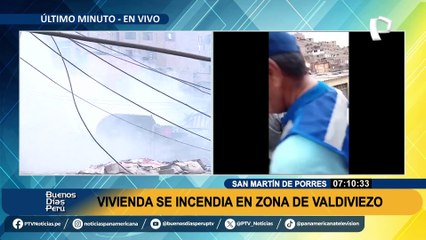 Incendio en vivienda en SMP deja una persona herida