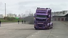 Brutal SOUND (Acceleration) Scania R V8 Power SUPER (Purple Edition) Old Generation