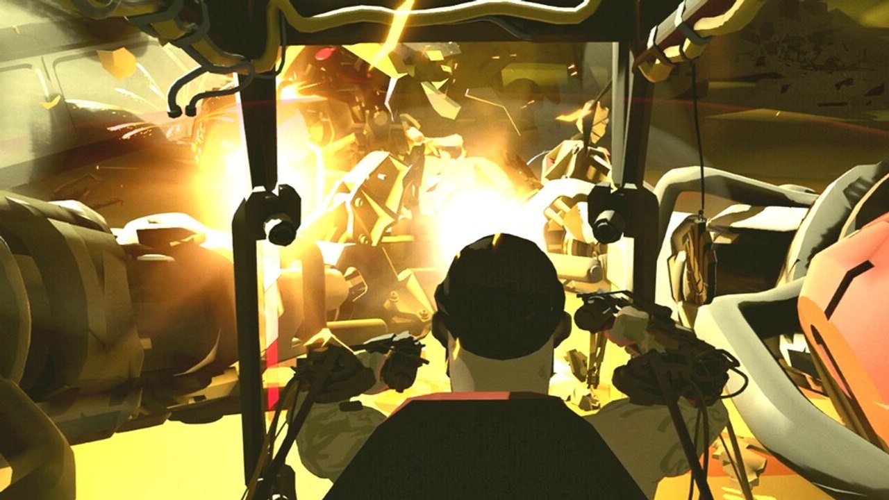 In Underdogs steuert ihr Kampfmechs, wie es nur in der VR möglich ist