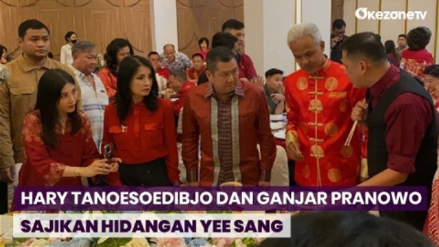 Dinner Imlek, Hary Tanoesoedibjo Dan Ganjar Pranowo Sajikan Hidangan Yee Sang