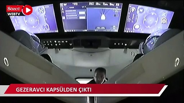 Türkiye'nin ilk astronotu Gezeravcı'nın da içinde yer aldığı Ax-3 ekibi Dragon kapsülünden çıkarıld