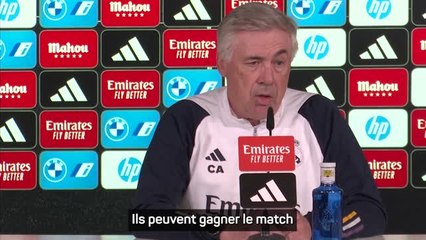 24e j. - Ancelotti : "Le titre ne va pas se jouer demain"