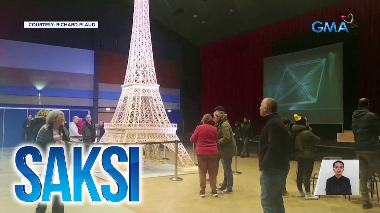 Matchstick model ng Eiffel Tower, nakakuha ng Guinness World Record | Saksi