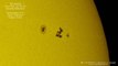 Amazing Footage From Earth As Space Station Transits Sun During Spacewalk