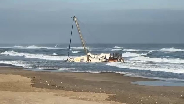 Marseillan - VIDEO - De la cocaïne a bord du voilier échoué à Marseillan !