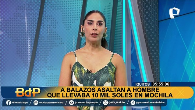 Sangriento robo en Iquitos: a balazos asaltan a hombre que llevaba 10 mil soles en mochila