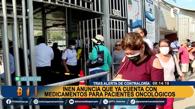 INEN anuncia que ya cuentan con medicamentos para pacientes oncológicos tras alerta de Contraloría