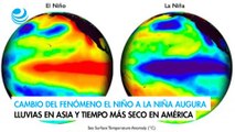 Cambio del fenómeno El Niño a La Niña augura lluvias en Asia y tiempo más seco en América