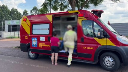 下载视频: Motociclista fica ferido em acidente na Rua Olindo Periolo