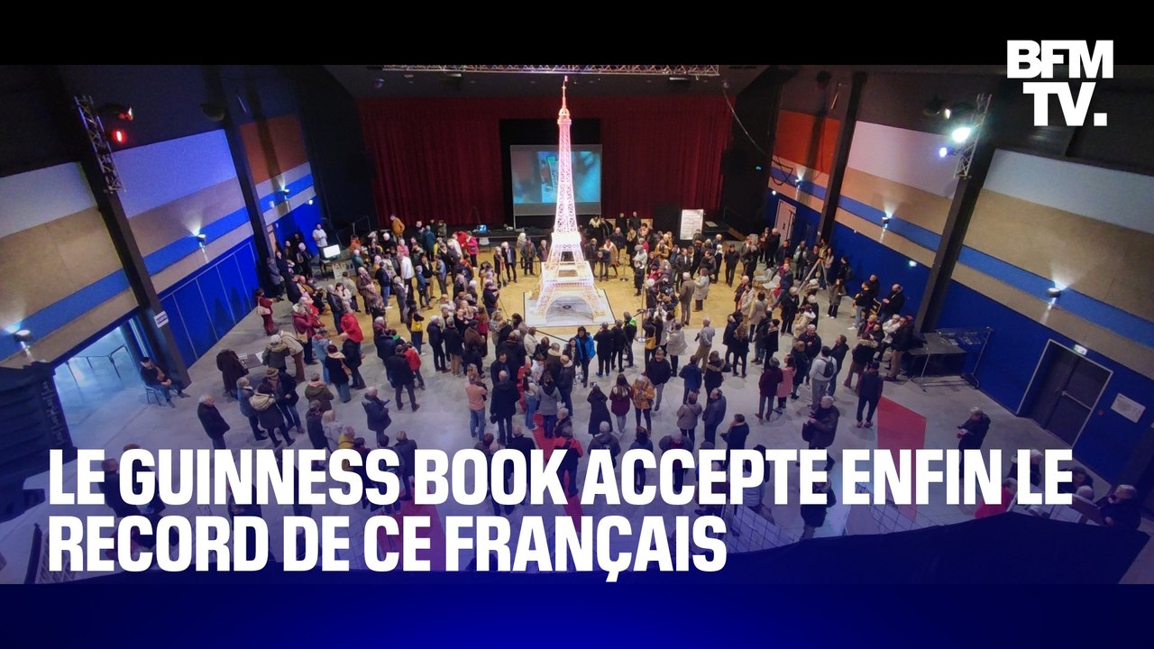 Tour Eiffel en allumettes: le record historique de hauteur a finalement été validé par le Guinness Book