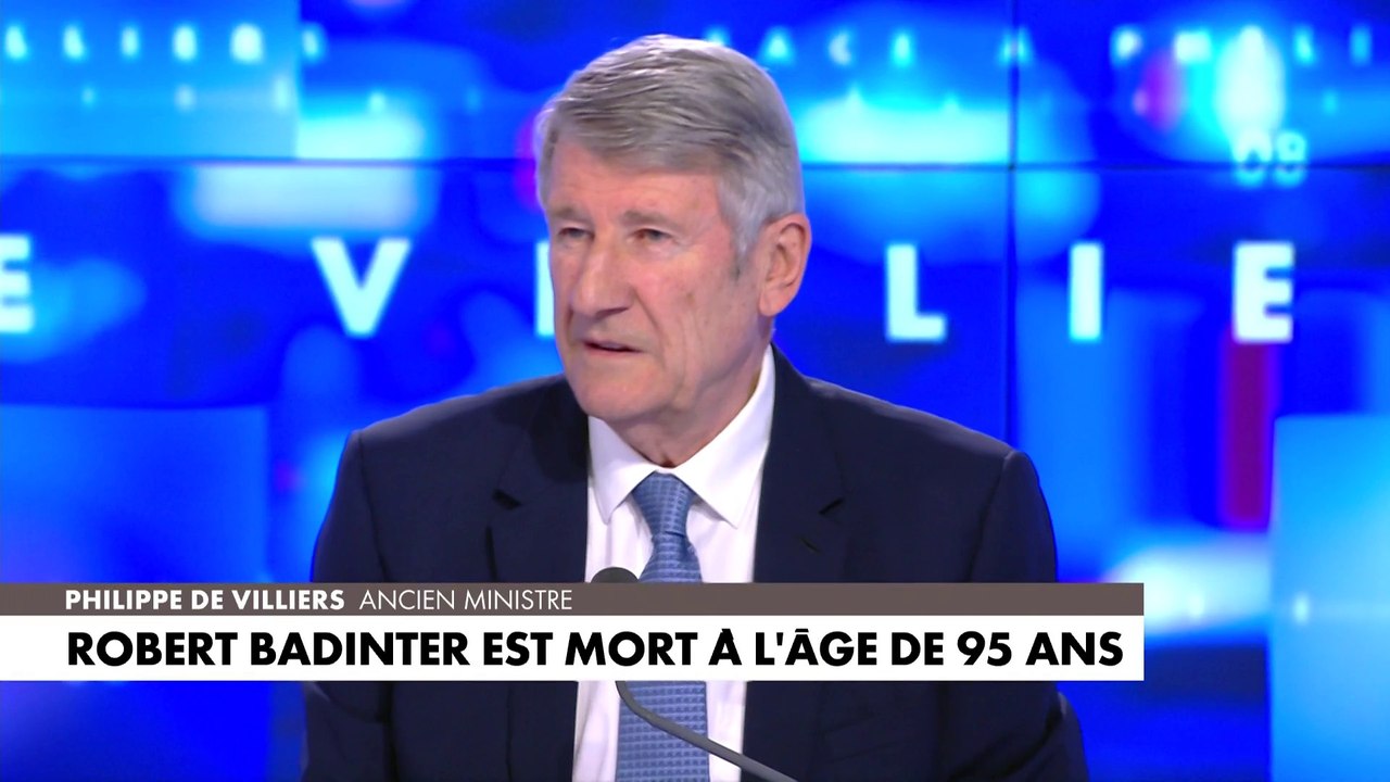 Philippe de Villiers : «Robert Badinter respectait les gens qui avaient des convictions, fussent-elles contraires aux siennes»