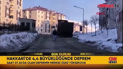 Hakkari'de 4.4 büyüklüğünde deprem