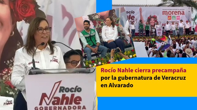 Rocío Nahle cierra precampaña por la gubernatura de Veracruz en Alvarado