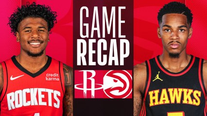 Hawks Secure Win Over Rockets 122-113 | Murray Shines with 34 Points 🏀
