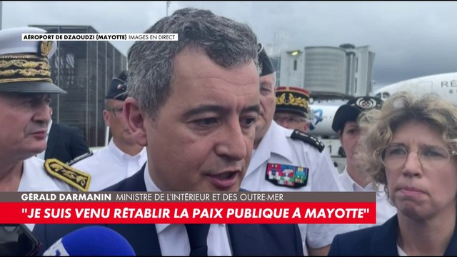 Gérald Darmanin : «Je suis venu rétablir la paix publique à Mayotte»