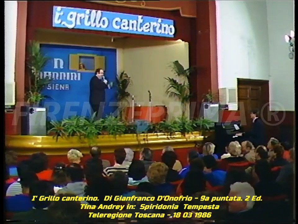 I'Grillo canterino. Vernacolo Livornese Tina Andrey, Sandro Andreini, Sandro Cosci. Teleregione. '86