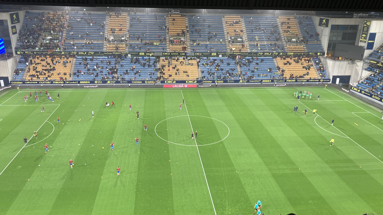 Calentamiento Cádiz Betis