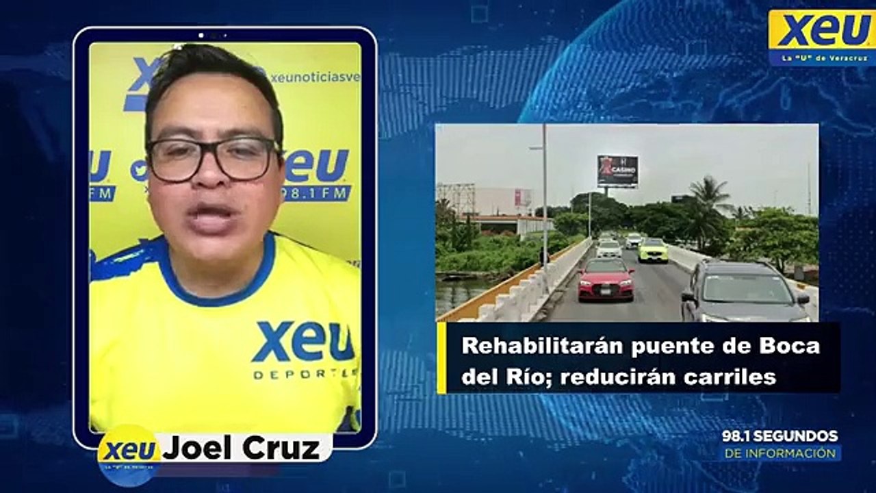 Rehabilitarán puente de Boca del Río; reducirán carriles