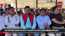 Rutilio Escandón otorga nuevas patrullas y equipo a policías en Chiapas