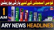 ARY News 1 AM Headlines | 10th February 2024 | National Assembly Ke Liye Party position