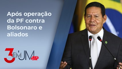 PSOL quer cassação de Mourão por ‘incitar’ Forças Armadas