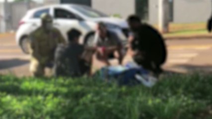 Adolescente fica ferido em acidente de trânsito no Coqueiral