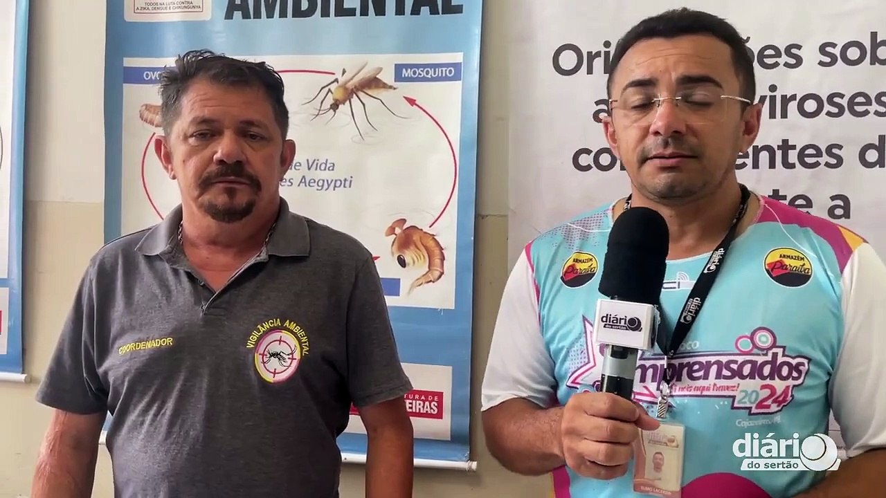 23 dos 30 bairros de Cajazeiras têm índice zero de foco de mosquito da dengue; média geral é 0,6%