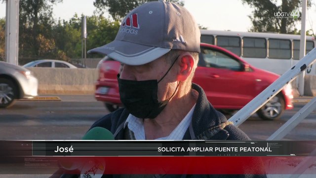 Olvidan paso seguro para peatones... ¡En puente peatonal