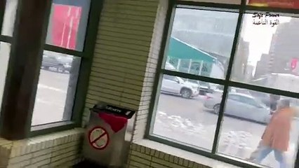 شتاء مونتريال لعام2022 وثاني نزول للثلج في الشوارع الامامية من المدينة