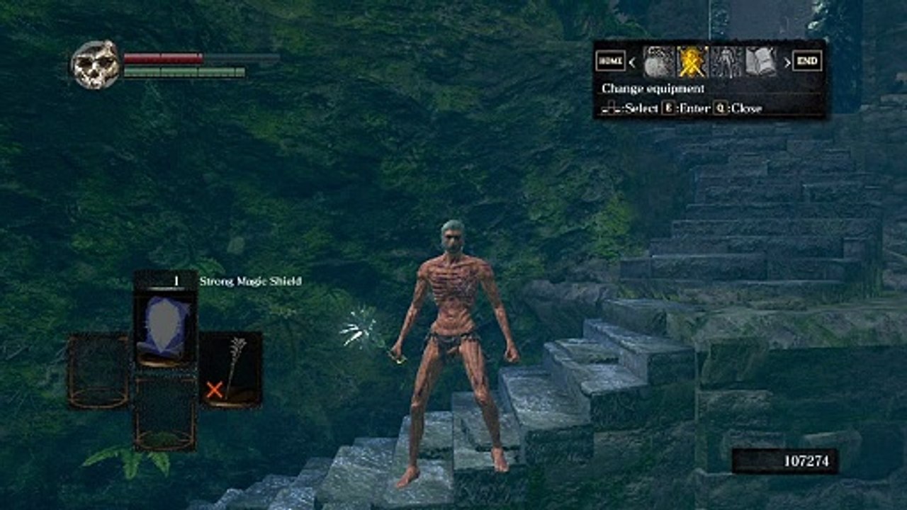 Casting Strong Magic Shield without a shield - Ledge Tumblebuff | DARK SOULS™ REMASTERED