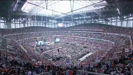 Antusiasme Pendukung saat Pembukaan Kampanye akbar anies baswedan di JIS