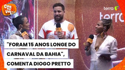 Carnaval 2024: Diogo Pretto já passou 15 anos longe da folia da Bahia