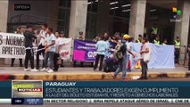 Ciudadanos de Paraguay repudian el mal servicio del transporte público urbano