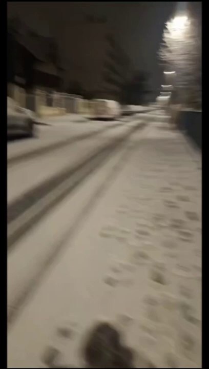 First Snowfall in Paris France|Normandie Niemen Le Blanc Mesnil|Beautiful view of winter cold weather