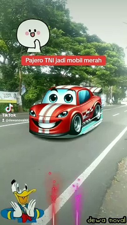 Pajero TNI jadi mobil merah